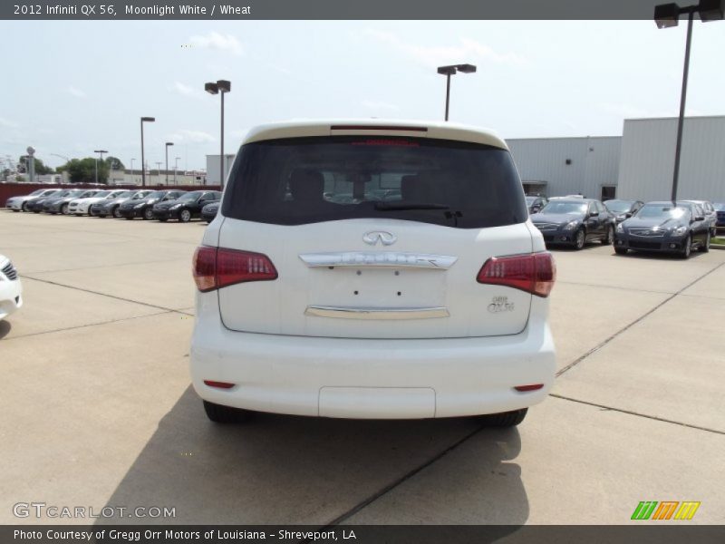 Moonlight White / Wheat 2012 Infiniti QX 56