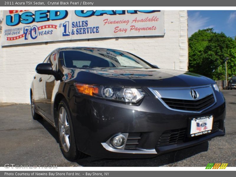 Crystal Black Pearl / Ebony 2011 Acura TSX Sedan
