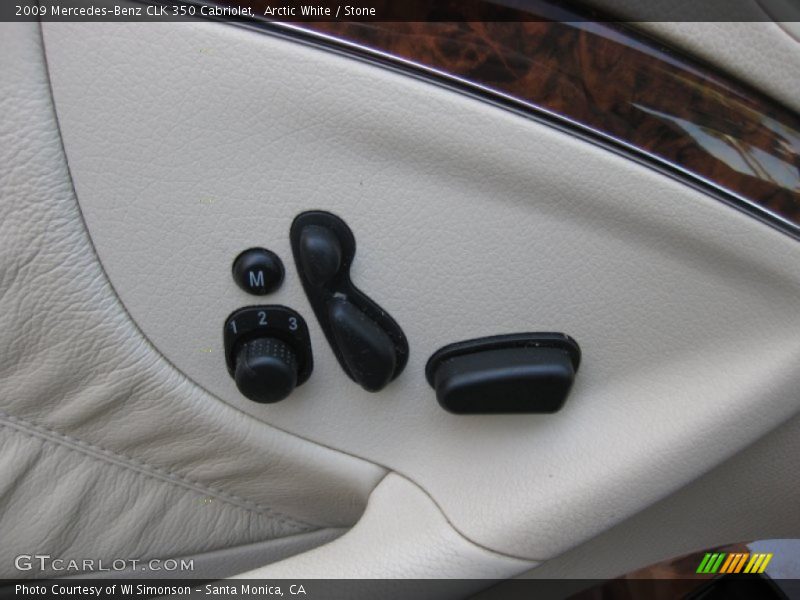 Arctic White / Stone 2009 Mercedes-Benz CLK 350 Cabriolet