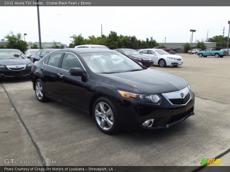 Crystal Black Pearl / Ebony 2012 Acura TSX Sedan