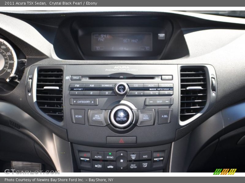 Crystal Black Pearl / Ebony 2011 Acura TSX Sedan