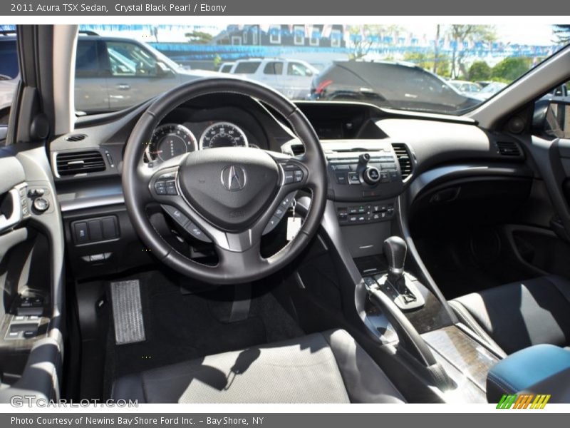 Crystal Black Pearl / Ebony 2011 Acura TSX Sedan