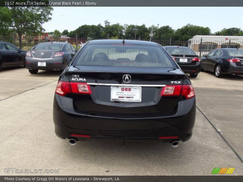 Crystal Black Pearl / Ebony 2012 Acura TSX Sedan