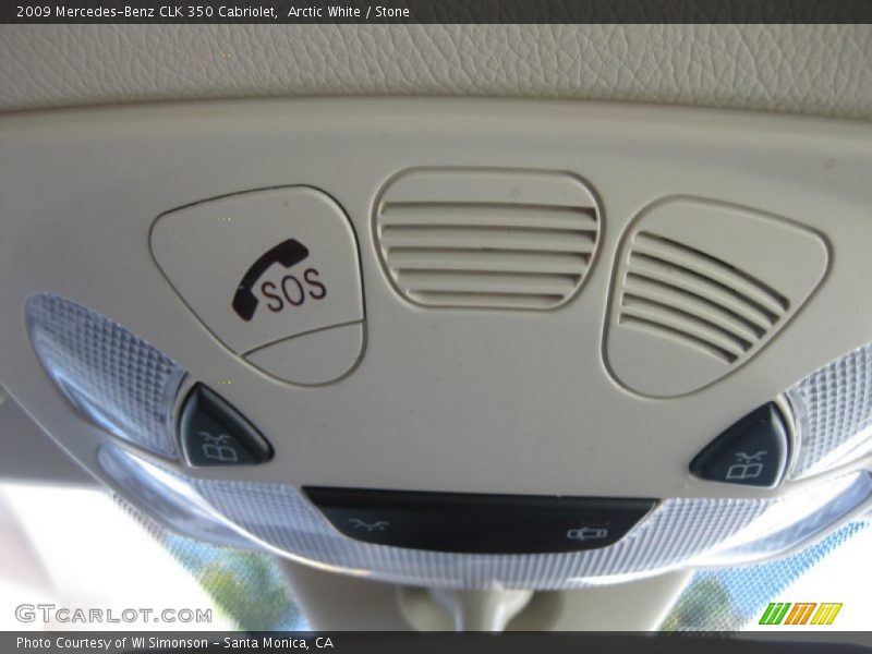 Arctic White / Stone 2009 Mercedes-Benz CLK 350 Cabriolet