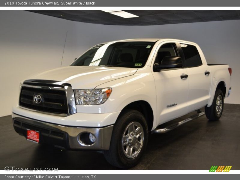 Super White / Black 2010 Toyota Tundra CrewMax