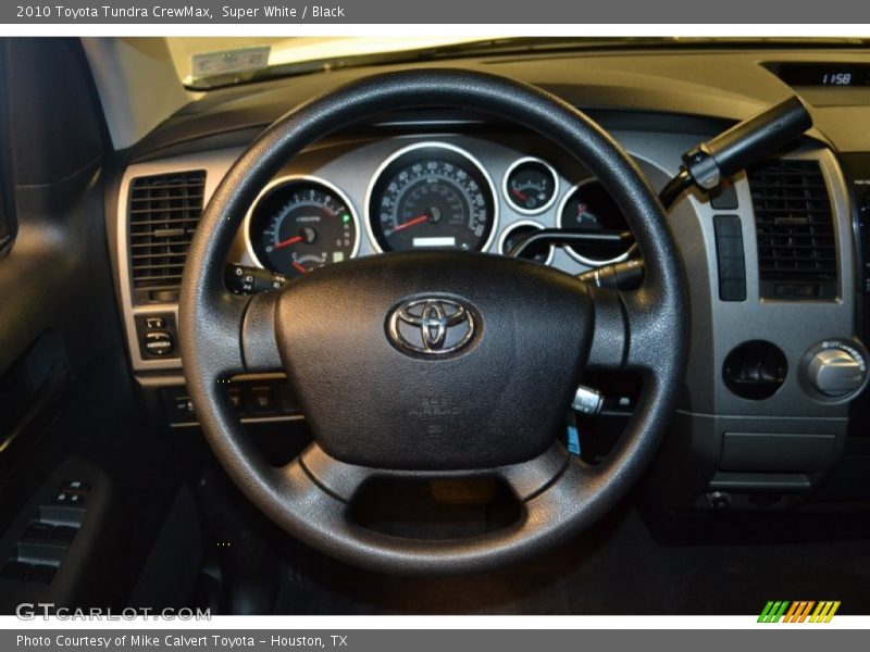 Super White / Black 2010 Toyota Tundra CrewMax