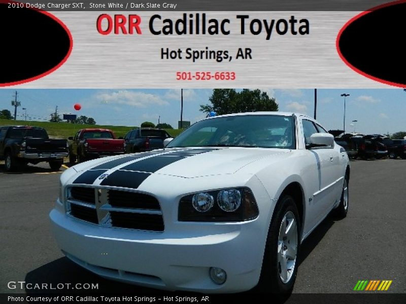 Stone White / Dark Slate Gray 2010 Dodge Charger SXT