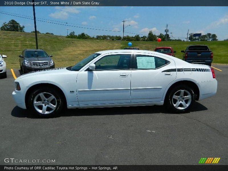 Stone White / Dark Slate Gray 2010 Dodge Charger SXT