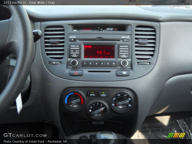 Clear White / Gray 2011 Kia Rio LX