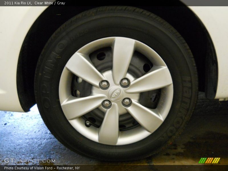 Clear White / Gray 2011 Kia Rio LX