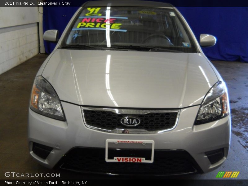 Clear Silver / Gray 2011 Kia Rio LX