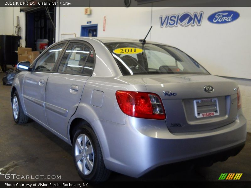 Clear Silver / Gray 2011 Kia Rio LX