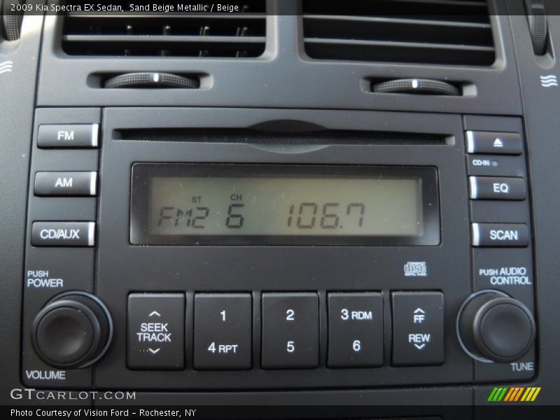 Audio System of 2009 Spectra EX Sedan