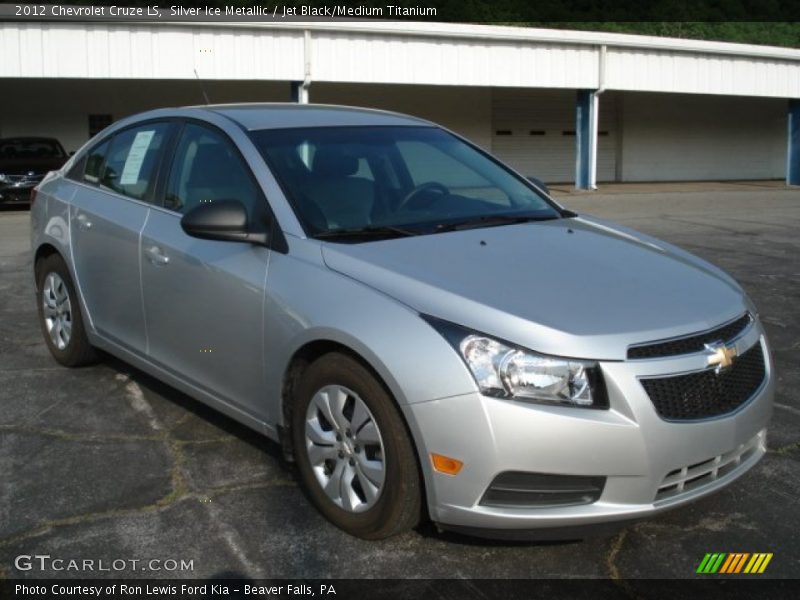 Silver Ice Metallic / Jet Black/Medium Titanium 2012 Chevrolet Cruze LS