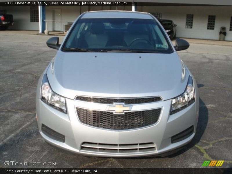 Silver Ice Metallic / Jet Black/Medium Titanium 2012 Chevrolet Cruze LS