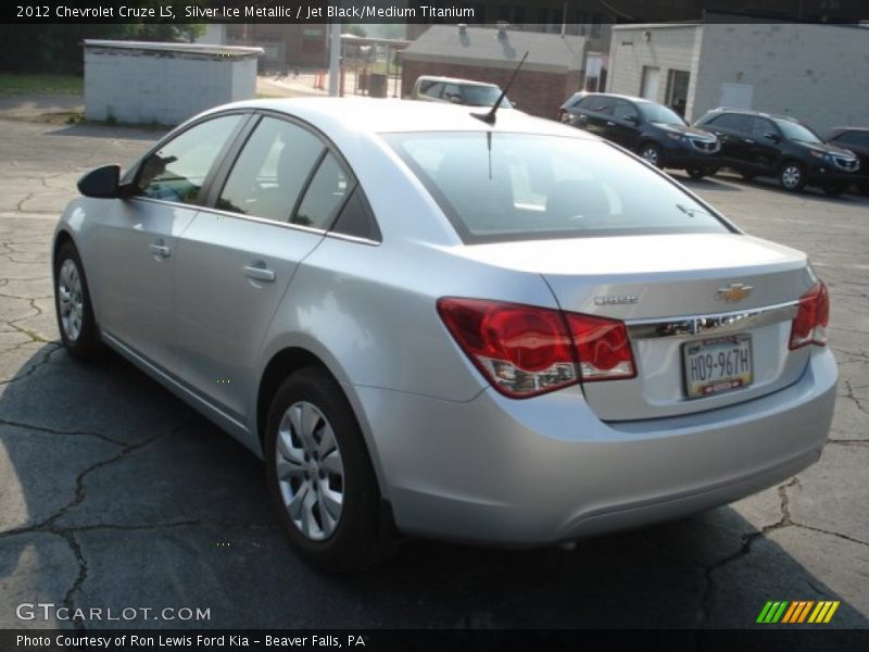 Silver Ice Metallic / Jet Black/Medium Titanium 2012 Chevrolet Cruze LS