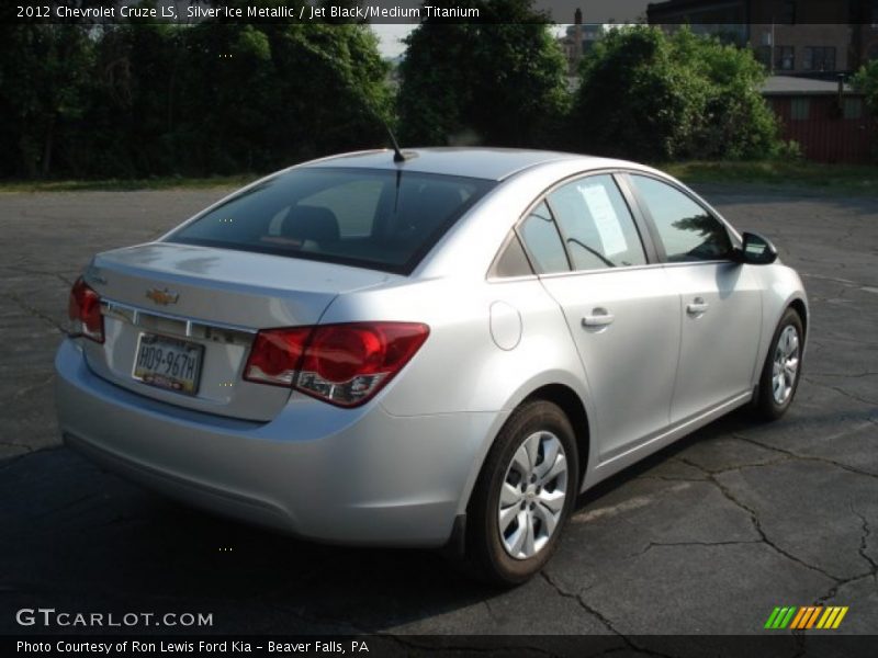 Silver Ice Metallic / Jet Black/Medium Titanium 2012 Chevrolet Cruze LS