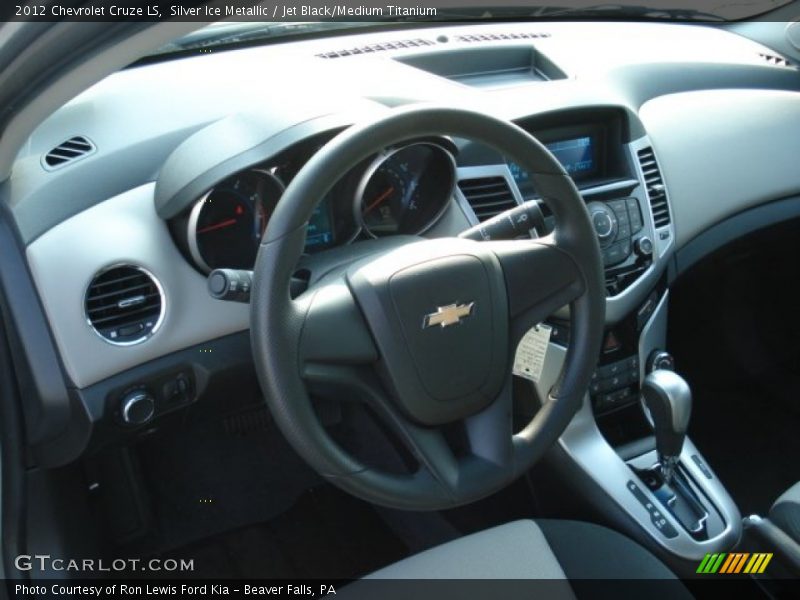 Silver Ice Metallic / Jet Black/Medium Titanium 2012 Chevrolet Cruze LS