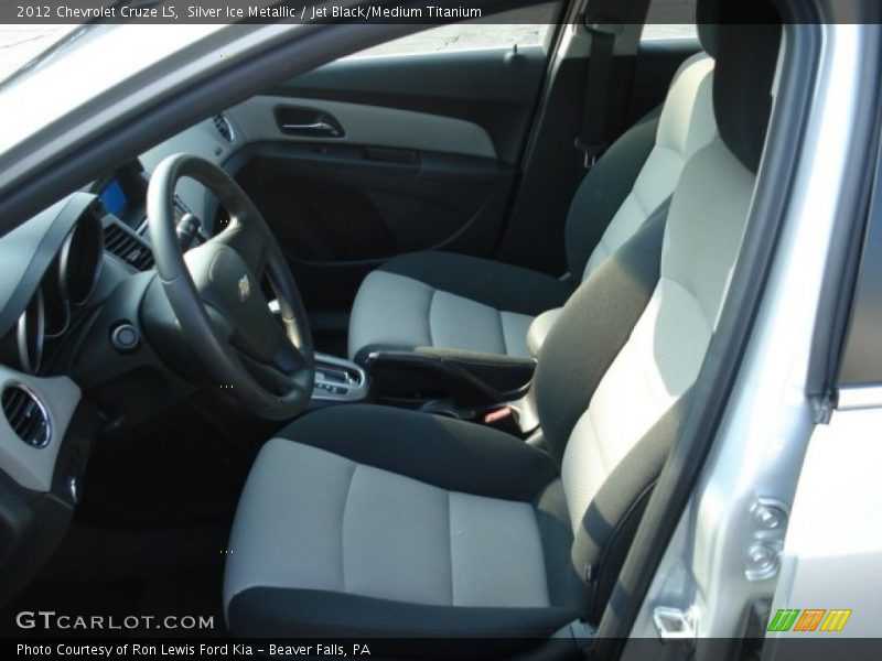 Silver Ice Metallic / Jet Black/Medium Titanium 2012 Chevrolet Cruze LS