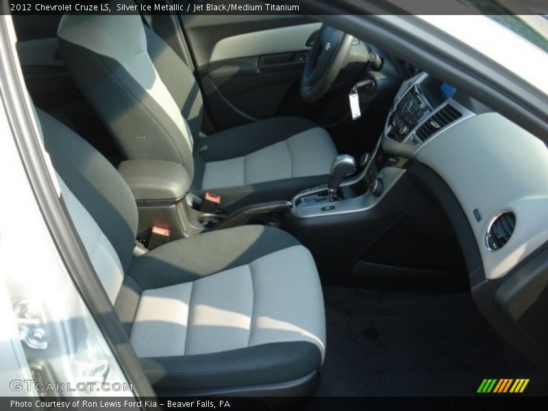 Silver Ice Metallic / Jet Black/Medium Titanium 2012 Chevrolet Cruze LS