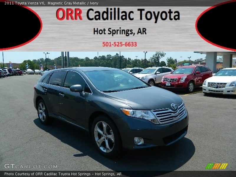 Magnetic Gray Metallic / Ivory 2011 Toyota Venza V6