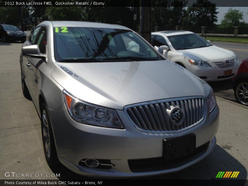 Quicksilver Metallic / Ebony 2012 Buick LaCrosse FWD