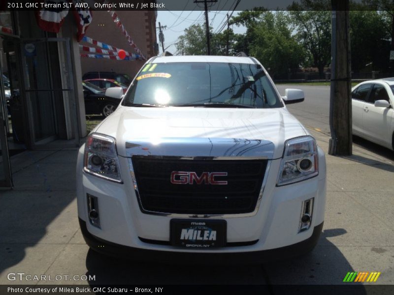 Olympic White / Jet Black 2011 GMC Terrain SLT AWD