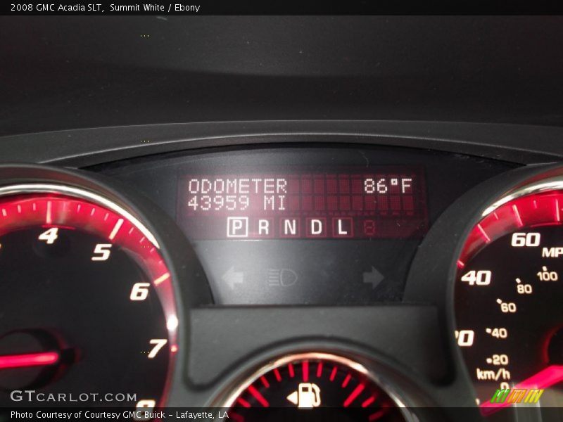 Summit White / Ebony 2008 GMC Acadia SLT