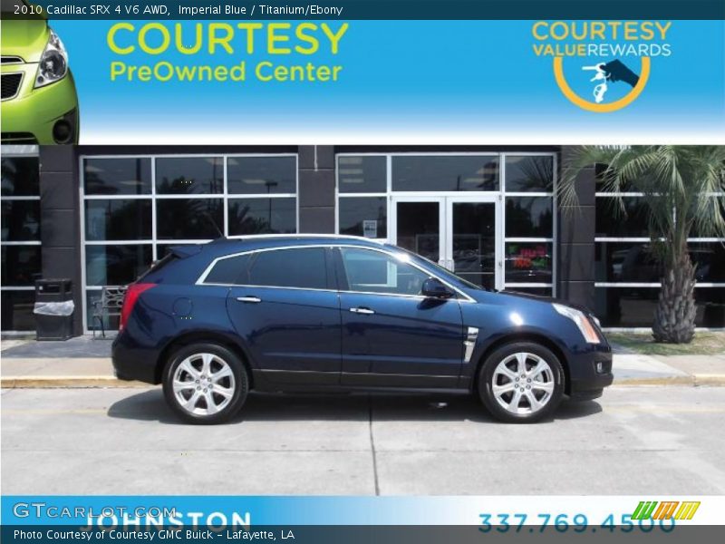 Imperial Blue / Titanium/Ebony 2010 Cadillac SRX 4 V6 AWD