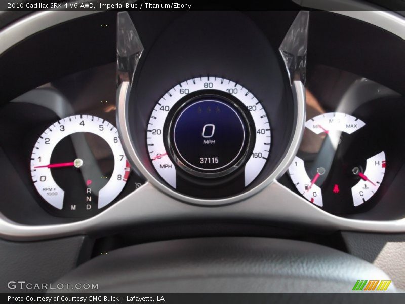 Imperial Blue / Titanium/Ebony 2010 Cadillac SRX 4 V6 AWD