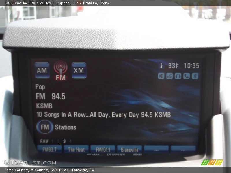 Imperial Blue / Titanium/Ebony 2010 Cadillac SRX 4 V6 AWD