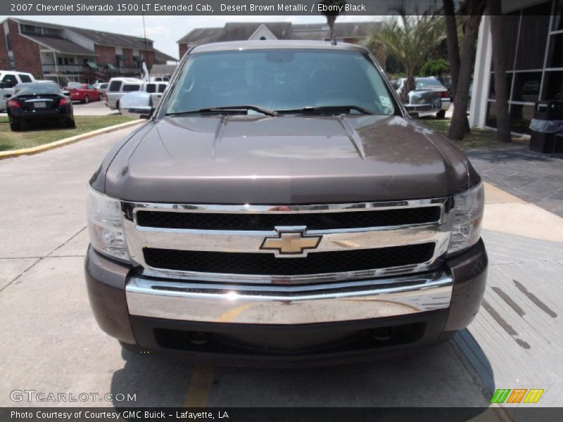 Desert Brown Metallic / Ebony Black 2007 Chevrolet Silverado 1500 LT Extended Cab