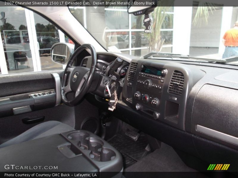 Desert Brown Metallic / Ebony Black 2007 Chevrolet Silverado 1500 LT Extended Cab