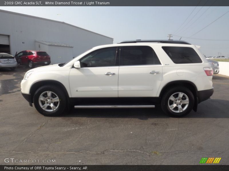White Diamond Tricoat / Light Titanium 2009 GMC Acadia SLT