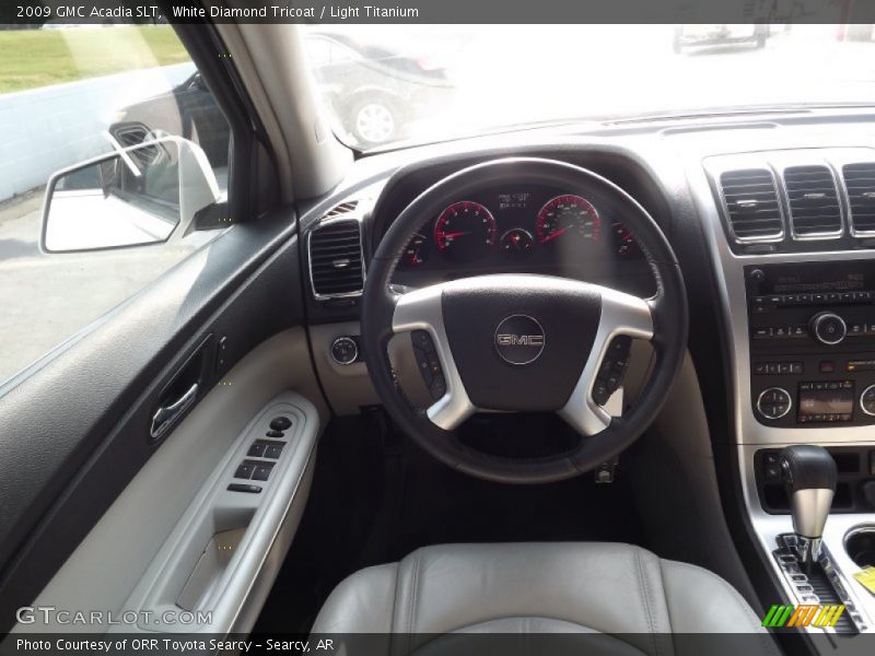 White Diamond Tricoat / Light Titanium 2009 GMC Acadia SLT