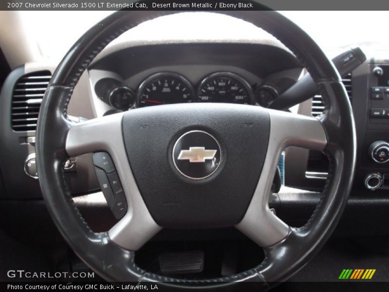 Desert Brown Metallic / Ebony Black 2007 Chevrolet Silverado 1500 LT Extended Cab