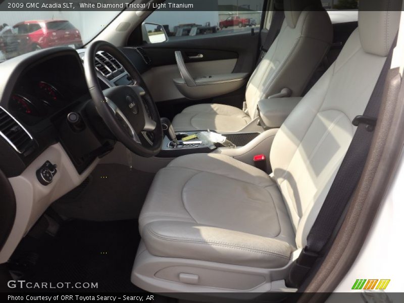 White Diamond Tricoat / Light Titanium 2009 GMC Acadia SLT