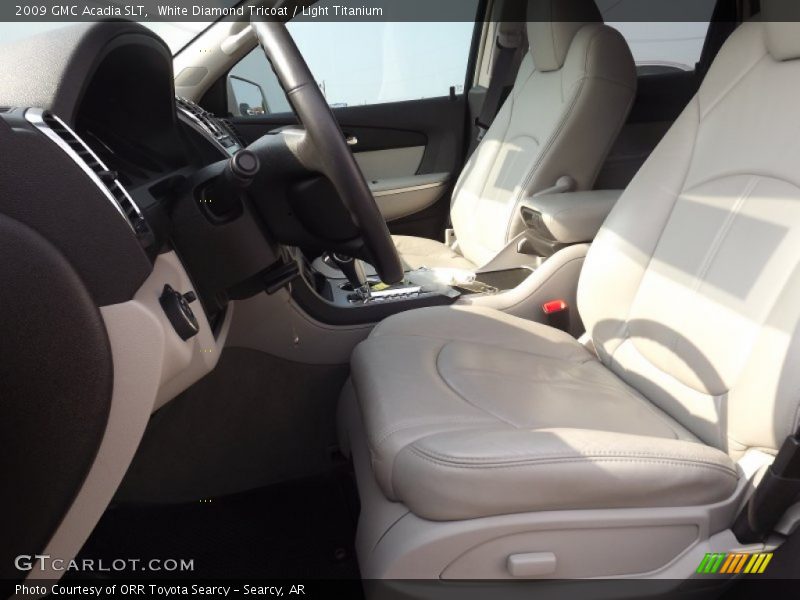 White Diamond Tricoat / Light Titanium 2009 GMC Acadia SLT