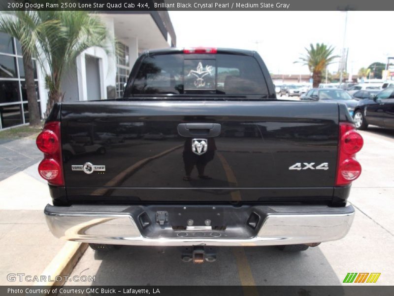 Brilliant Black Crystal Pearl / Medium Slate Gray 2009 Dodge Ram 2500 Lone Star Quad Cab 4x4