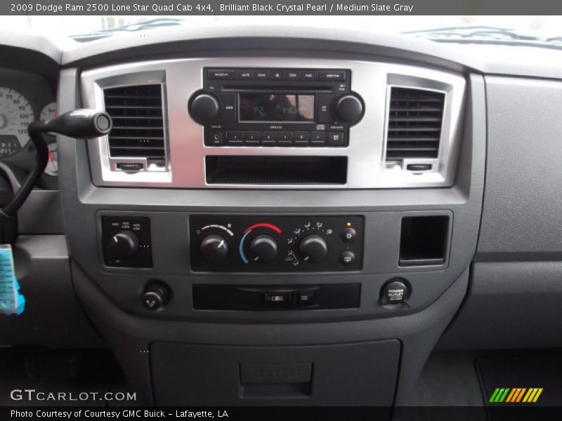 Brilliant Black Crystal Pearl / Medium Slate Gray 2009 Dodge Ram 2500 Lone Star Quad Cab 4x4