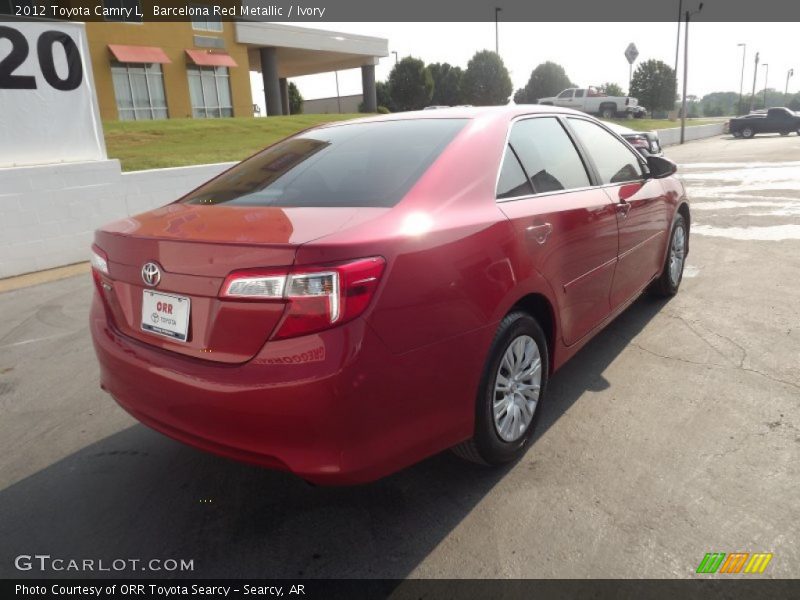 Barcelona Red Metallic / Ivory 2012 Toyota Camry L