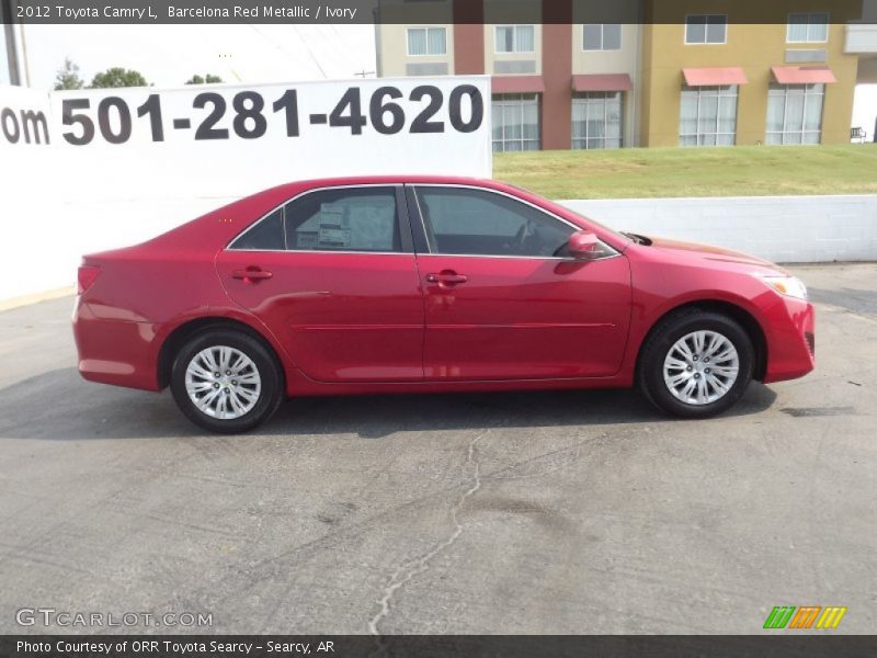 Barcelona Red Metallic / Ivory 2012 Toyota Camry L