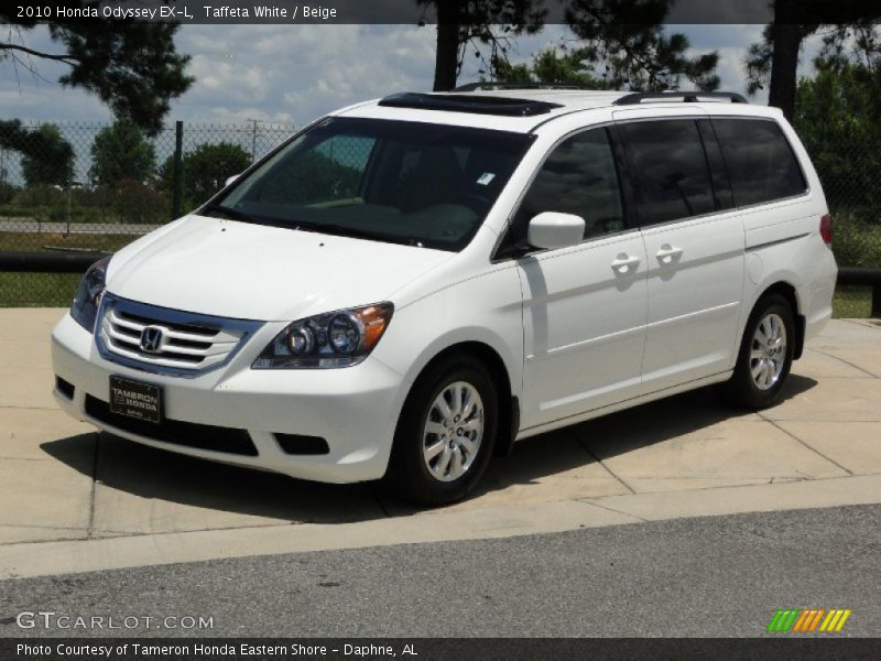Taffeta White / Beige 2010 Honda Odyssey EX-L