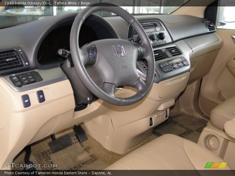 Taffeta White / Beige 2010 Honda Odyssey EX-L