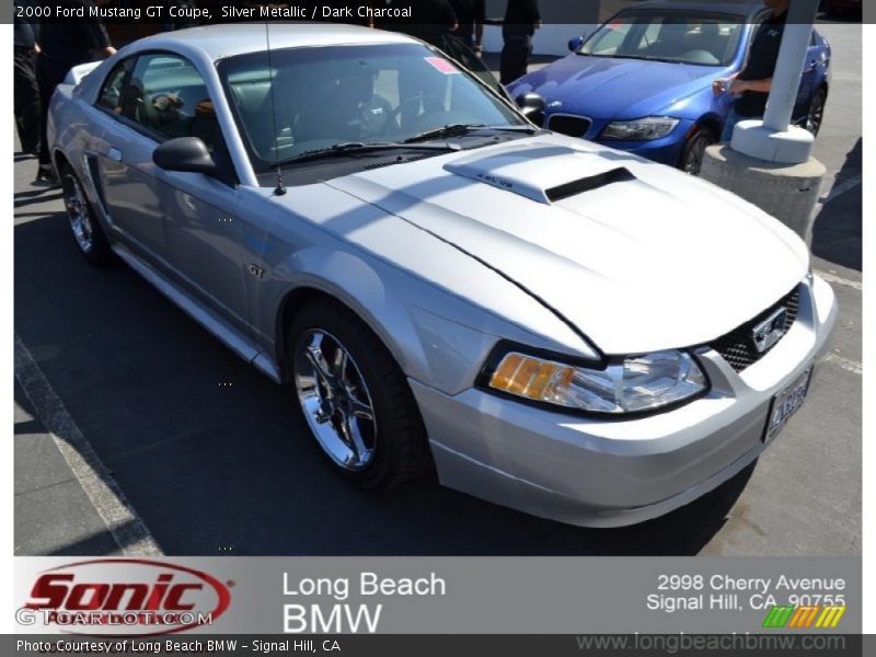 Silver Metallic / Dark Charcoal 2000 Ford Mustang GT Coupe