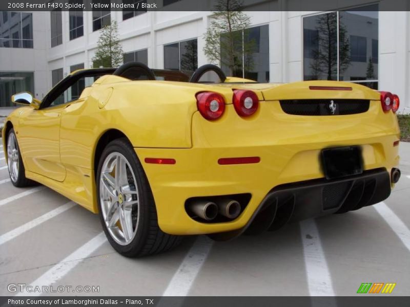 Yellow Modena / Black 2008 Ferrari F430 Spider