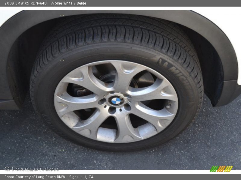 Alpine White / Beige 2009 BMW X5 xDrive48i