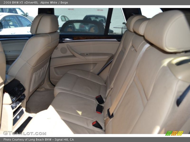 Alpine White / Beige 2009 BMW X5 xDrive48i