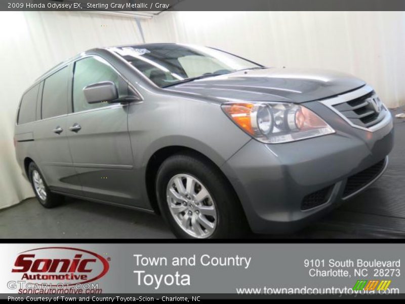 Sterling Gray Metallic / Gray 2009 Honda Odyssey EX