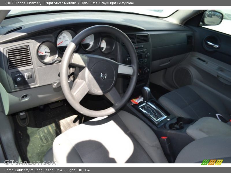 Bright Silver Metallic / Dark Slate Gray/Light Graystone 2007 Dodge Charger